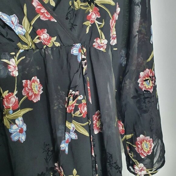 NWT Adam Levine Dress Long Bell Sleeve V-Neck M - Picture 8 of 8